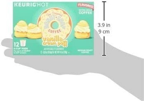 Keurig Green Mountain Donut Shop Coffee - Medium Roast with Vanilla Puff | 12 Count Pods