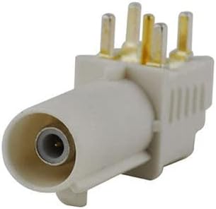 keisnoaja Fakra SMB B Male RF Coaxial Adapter, Fakra B Male PCB Mount Right Angle Connector for GPS Telematics