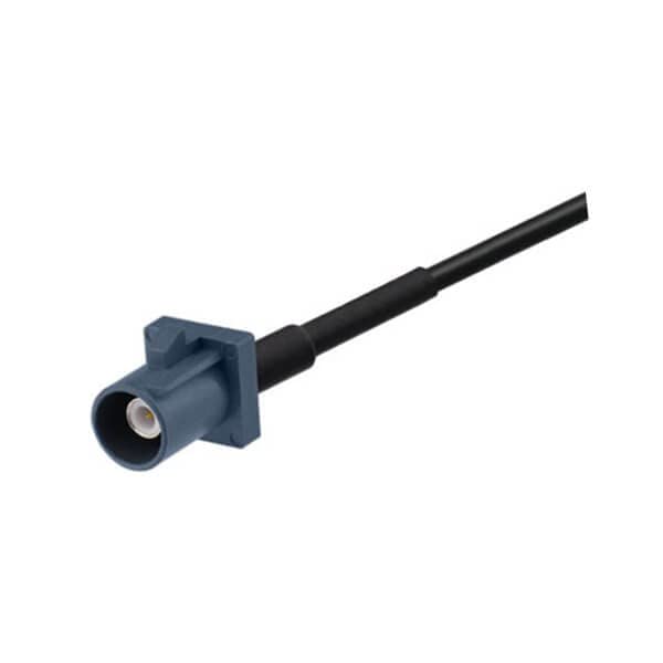 2m Fakra G Type Male to Female Straight Car Telematics Antenna Extension Cable Grey