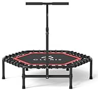 CLORIS 45'' Rebounder Trampoline for Adults - Max Load 450lbs, Mini Trampoline with Adjustable Foam Handle Indoor/Outdoor Fitness Body Exercise