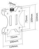 Mount Plus MP-XMA-03 Adapter VESA Mount Quick Release Bracket Kit | Stand Attachment and Wall Mount Removable VESA