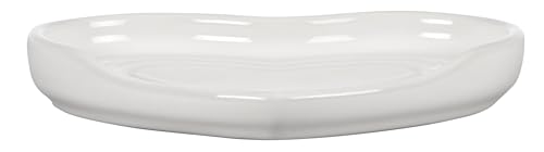 Le Creuset Stoneware Heart Shaped Spoon Rest, 5", White