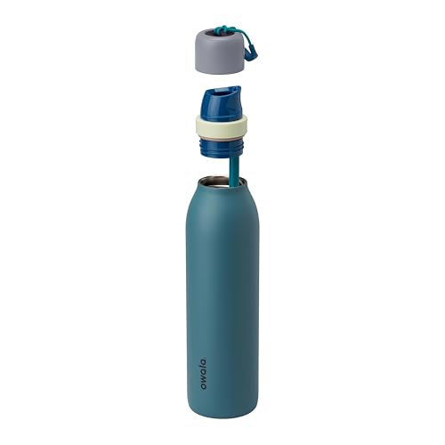 Owala FreeSip Twist Insulated Stainless Steel Water Bottle with Straw for Sports and Travel, BPA-Free, 24-oz, Denim