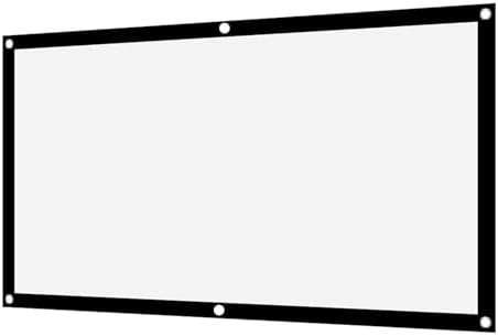 VBESTLIFE 60inch 16:9 60 inch Thicken Portable Non Crease Foldable Projection Screen,Soft White Polyester Projector