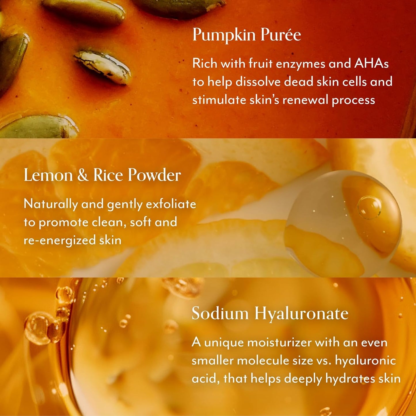 Bliss Pumpkin Powerhouse Resurfacing Enzyme Mask with 10% AHA Pumpkin Blend, Hyaluronic Acid & Prebiotics for Smooth Glowing Skin, Vegan Cruelty-Free Face Mask, 1.7 Oz