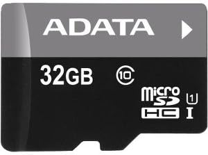 ADATA 32GB Class10 Premier UHS-I MicroSDHC Memory Card with Adapter for Smartphones, Tablets, and Digital Cameras