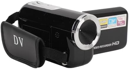 Yunseity D22 16MP 1080P 16X 2.0in 1/4 Video Camera Camcorder, FHD Digital Zoom, Rotatable Screen, Anti Shake Digital