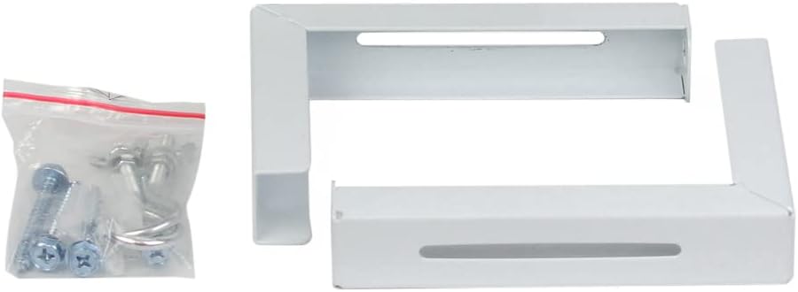 XuYelora 44 lbs(Color:White) Projector Screen Wall Mount L-Brackets, Adjustable Extension with Hook Universal Projector