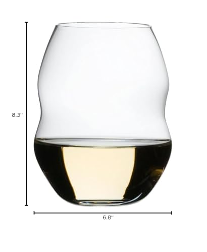 Riedel Swirl White Wine Glasses, Set of 4