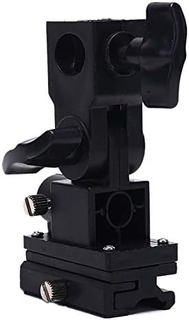 Leshareslect 1pc B-Type Flash Hot Shoe Bracket Tripod Umbrella Holder Swivel Light Stand Adapter Bracket B
