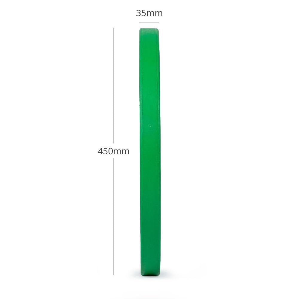 Titan Fitness Elite Olympic Bumper Plates, Competition Weight Plates, Rubber Rubber with Steel Insert (Green, 10 KG)