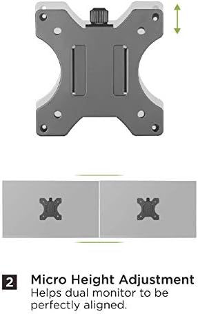 Mount Plus MP-XMA-03 Adapter VESA Mount Quick Release Bracket Kit | Stand Attachment and Wall Mount Removable VESA