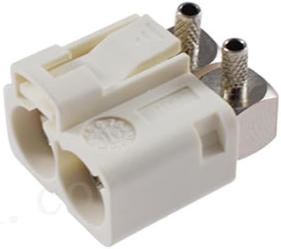 keisnoaja RG316 RG174 15mm 50ohm Fakra SMB B Double Female Right Angle RF Coaxial Adapter, Fakra B Double Female