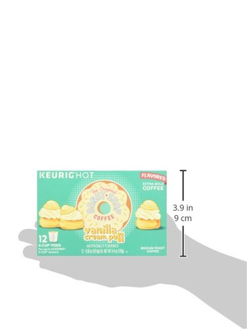 Keurig Green Mountain Donut Shop Coffee - Medium Roast with Vanilla Puff | 12 Count Pods