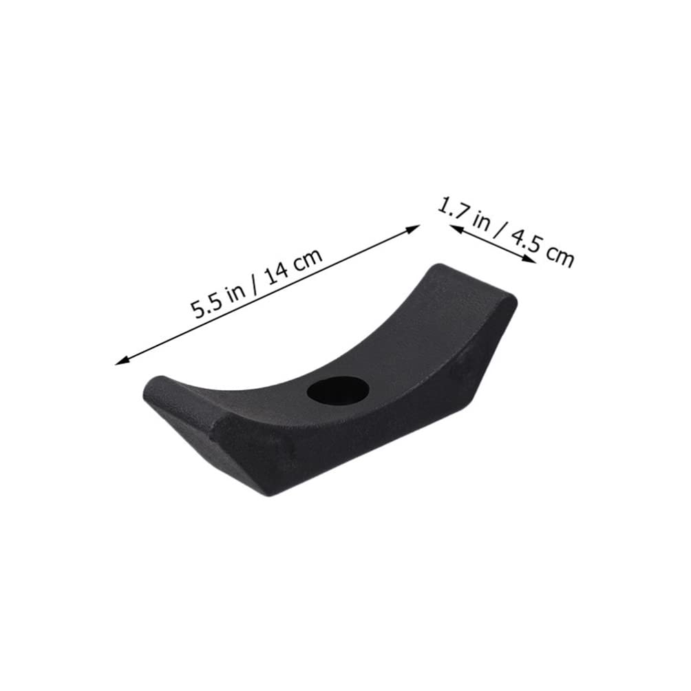 6pcs Dumbbell Saddles Replacement Plastic Dumbbell Cradles Weight Lifting Storage Stand Fitness Weight Holders Floor Bracket for Home Workout Black