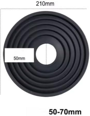 Generic 50mm 70mm Anti Reflection Lens Hood - Universal Rubber Camera Hood for DSLR & Mirrorless, Anti-Glare & Glare