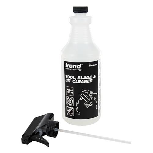 TREND Tool, Blade & Bit Cleaner, 32 fl oz, Resin, Pitch & Rust Remover, Safe Non-Toxic Formula for Workshop Tools, CLEAN/900