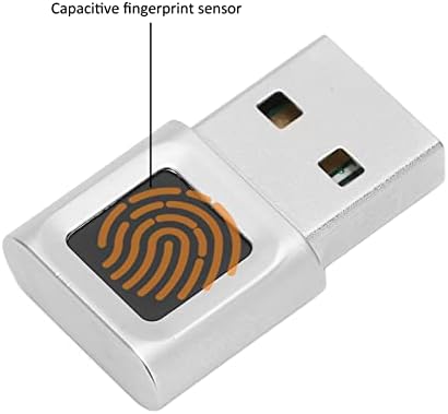 VBESTLIFE 10 11 32/64 360 USB Fingerprint Reader, Portable Security Key Biometric Fingerprint Scanner for Bits, Degrees