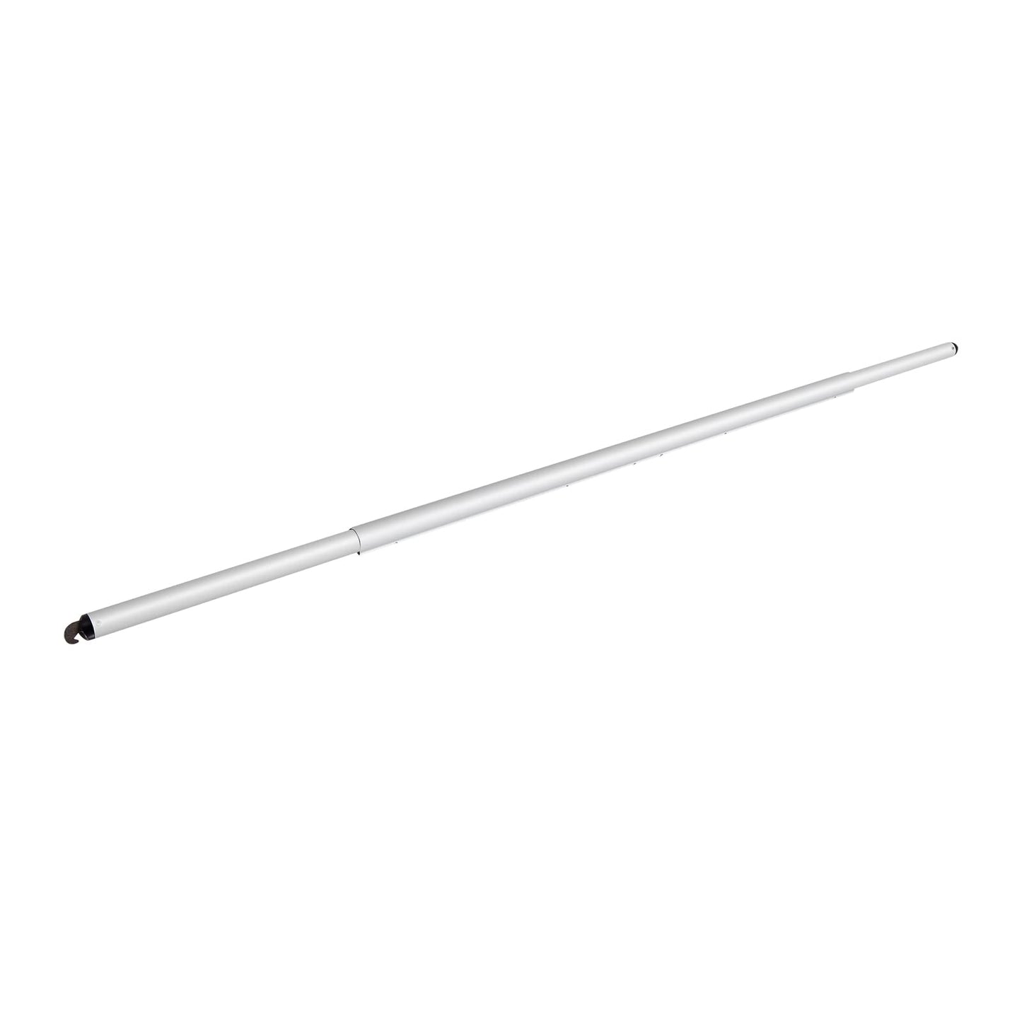 Hecis Double Layer Adjustable Crossbar and Hangers for Pipe and Drape Kit, 8-10ft Width Silvery Aluminum Backdrop Stand