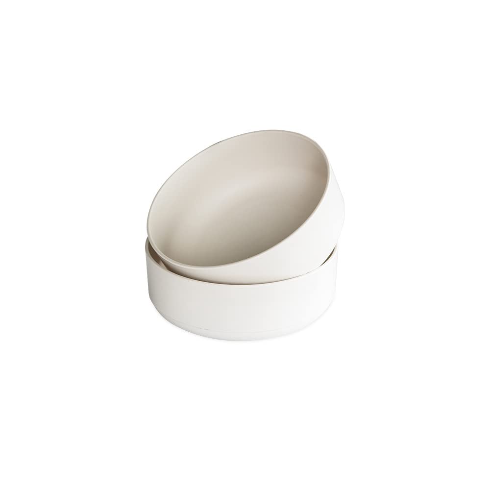 Nordic Ware Soup or Salad Bowl, Set of 2, White, Microwave Safe Polypropylene