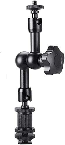 WANBY 7' 1/4" 3/8" (7'Arm) Articulating Magic Friction Arm & Large Adjustable Super Clamp Pliers Clip with and Thread