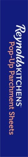 Reynolds Kitchens Parchment Paper Sheets - 10 x 13 Inches, 30 Count | Convenient Pop-Up Design