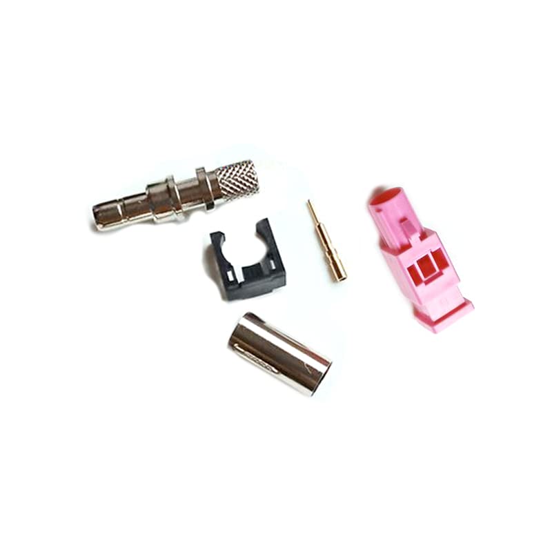 RG142 RG223 RF Coaxial Cable Connector, Fakra Video Connector H Male Cable Connector for Car XM Radio GPS Telematics