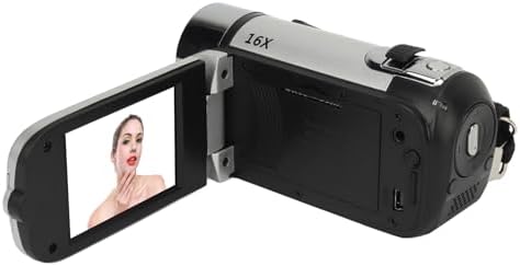 1080P 16MP 2.4 Inch 16X Video Camera Camcorder, Digital Camera Recorder, Rotatable Screen Digital Zoom Camcorder Camera