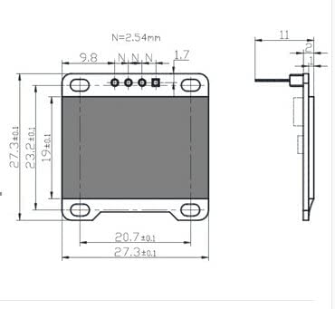 1.3" I2C 128X64 SH1106 51 MSP420 STIM32 ESP32 OLED Display Module IIC Serial LCD Blue Light Screen for Arduino