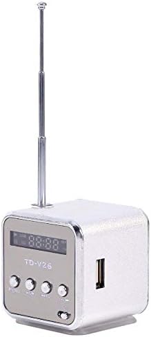 Zerone MP3 600mAh Portable FM Radio with Stereo Speakers SD TF Card Player USB Playback Rechargeable Battery Mini