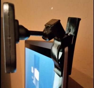 Modtek (1 pack) Clip-On Rear View Mirror for PC Monitors or Anywhere by