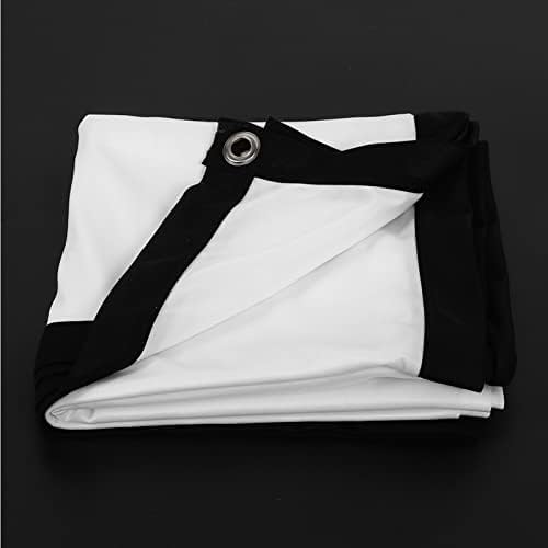 Yosoo Health Gear Screen,40 Inch 16:9 1.4-2.3m Portable Projector Thicken White Polyester Foldable Non-Crease for Home