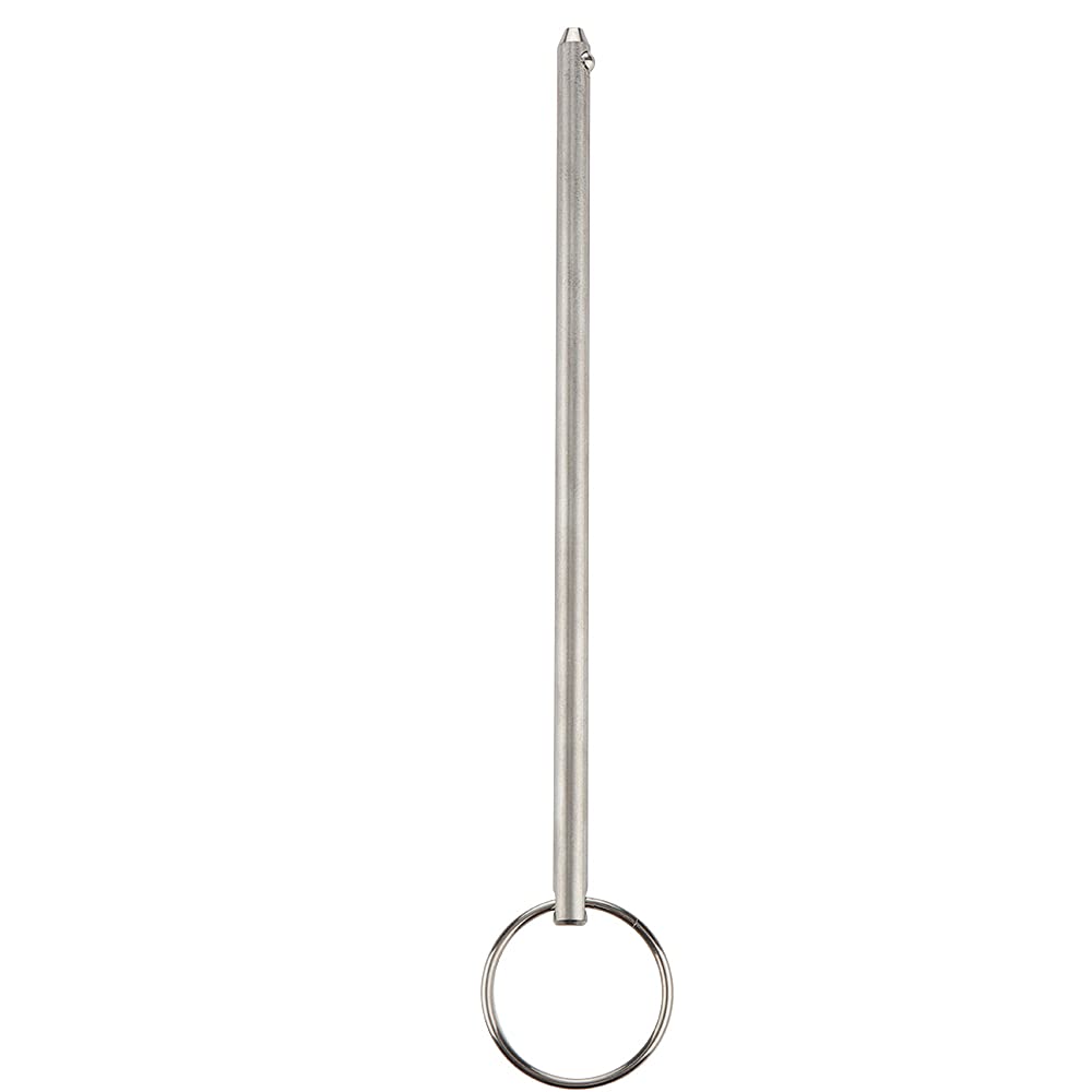 2 Pack Long Quick Release Pin, Diameter 0.236"(6mm), Usable Length 5-3/4"(146mm), Overall Length 6.3"(160mm), Full 316 Stainless Steel, Bimini Top Pin, Marine Hardware