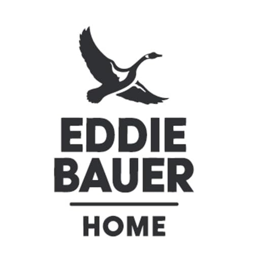 Eddie Bauer - Twin Sheet Set, Cotton Percale Bed Sheets, Crisp & Cool Bed Sheets, Ideal Dorm Essentials (Campout Dark Blue, Twin)
