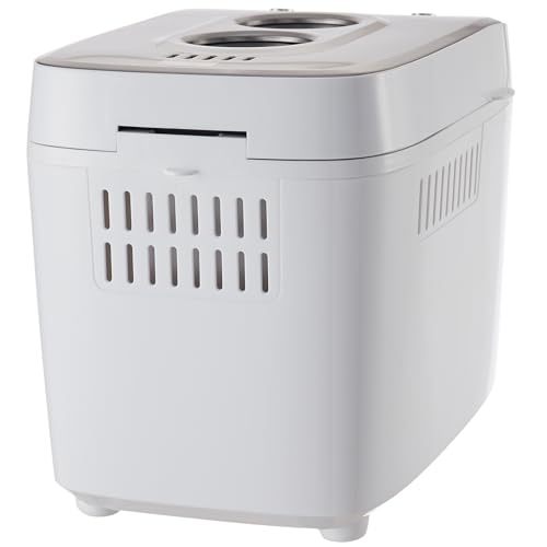 VEVOR Bread Maker, Dough Machine 15 Menus in 1, Non-Stick Ceramic Pan Automatic Breadmaker with Non-Gluten Setting, Whole Wheat Bread Making, Digital, Programmable, 3 Loaf Sizes, 3 Crust Colors, White
