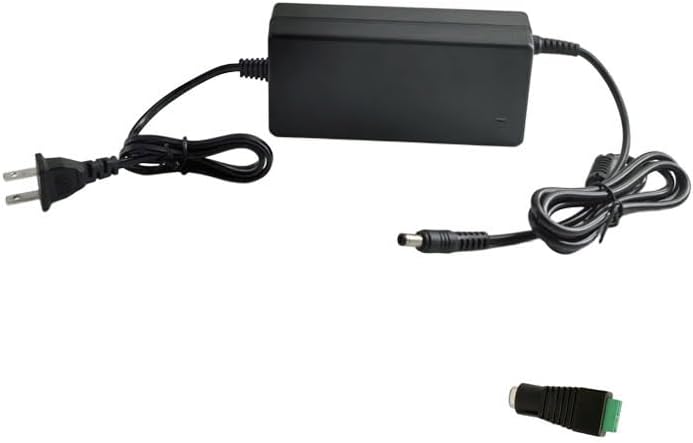 MTYTOT 12V 8A 96W 100V-240V 12 5.5mm x2.5mm/2.1mm DC Power Supply Adapter, AC to DC Volt Transformer, AC/DC Converter