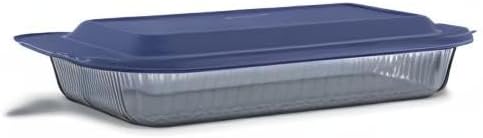 Pyrex Colors Tinted Glass Baking Dish - 9x13 Oblong Bakeware with BPA-Free Lid | Dishwasher & Microwave Safe