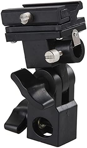 Leshareslect 1pc B-Type Flash Hot Shoe Bracket Tripod Umbrella Holder Swivel Light Stand Adapter Bracket B