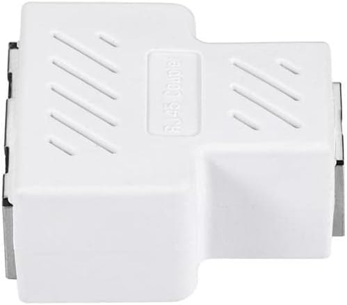 VizGiz 2 Pack RJ45 1 2 Cat5 Cat6 Cat7 Splitter to Port T Adapter Female Socket Ethernet Connector Dual Ways Plug