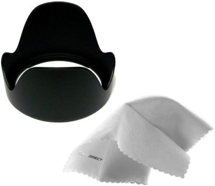 X-A2 (58mm) Pro Digital Lens Hood for Fujifilm (Flower Design) + Nw Direct Microfiber Cleaning Cloth.