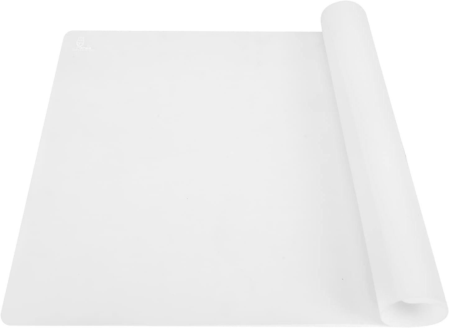 Skiennix Thick Silicone Counter Mat - Heat Resistant Kitchen Table Protector | Large 23.4" x 15.6" Clear