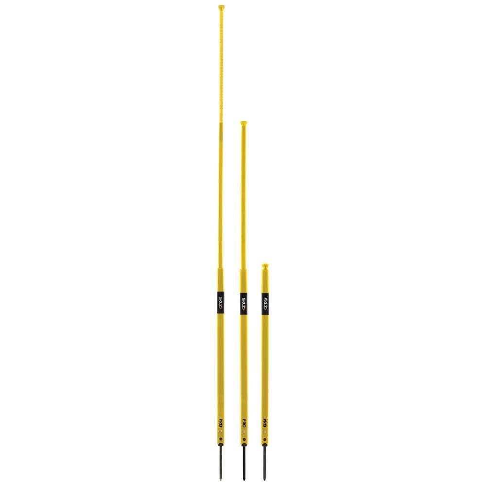 SKLZ Pro Training Telescoping Agility Poles for Soccer Drills and Training (Set of 8),Yellow