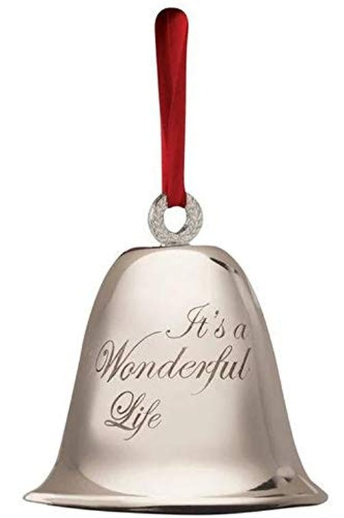 Its a Wonderful Life Bell Christmas Decoration Souvenir Keepsake Ornament in a Bedford Falls Gift Box