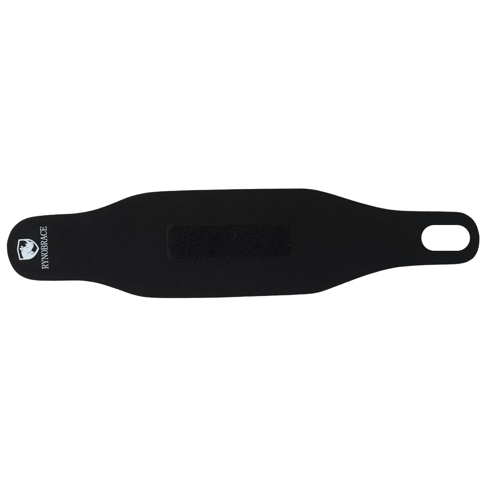 RynoBrace Wrist Support- Thin Adjustable Wrist Brace for Sports, Workouts, & Daily Use (Black)