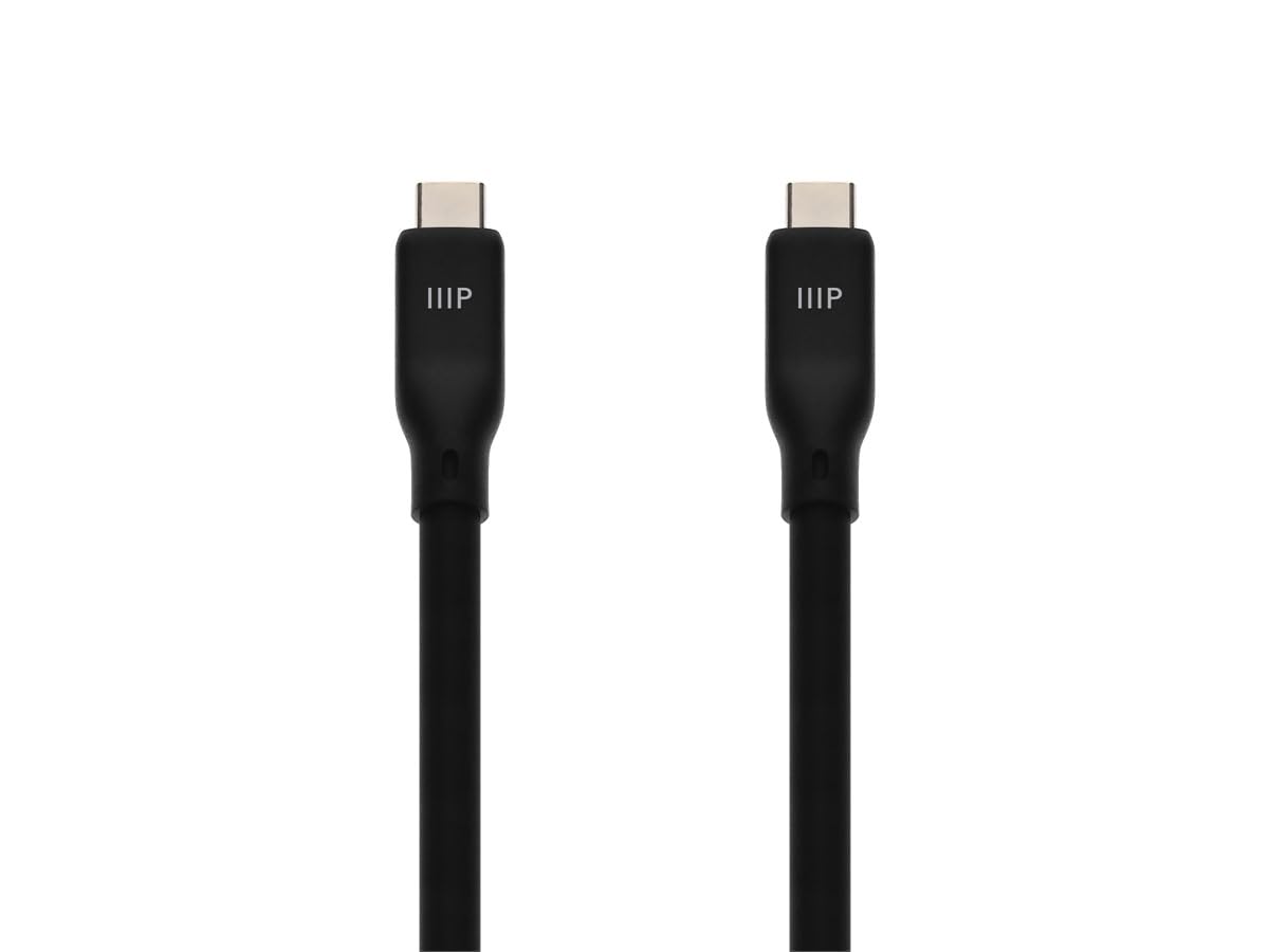 USB4 2 6ft Monoprice Gen Silicone Cable Black