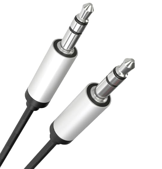 UIGOCLE 3.5mm Tablet,(6 Audio Cable Compatible with Audio Cable Nylon Braided Auxiliary Cable Male to Public Stereo