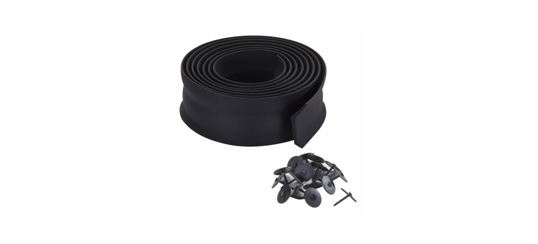 M-D Building Products 03723 9 ft. Black Rubber Garage Door Bottom Seal