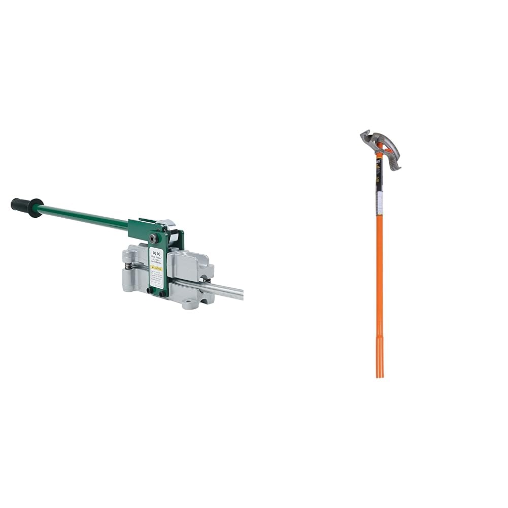 Greenlee 1/2" EMT Offset Hand Bender & Klein 1/2" EMT Aluminum Conduit Bender with Angle Setter