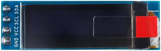 JESSINIE 0.91 Inch I2C 12832 128X32 SSD1306 DC3.3V 2PCS OLED Display Module IIC Display Blue OLED Screen for Arduino