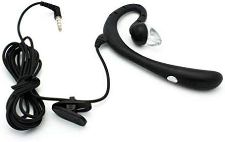 ANSEWIRELESS Headset 3.5mm Wired Mono Earphone w Mic Headphone Single Earbud Hands-Free Microphone Over-The-Ear